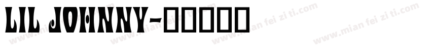 Lil Johnny字体转换